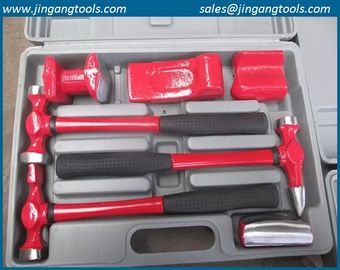 fiber glass handle auto body and fender repair hammers with case
