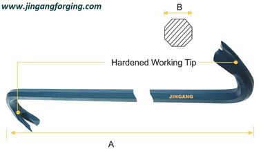 NAIL-PULLING-BAR-OCTAGONAL shank, double ends