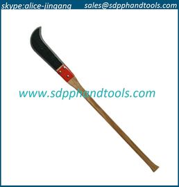 12" bush hook with 36" straight wood handle, ditch bank blade factory from china