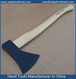 axe with hickory handle, striking tool with hickory handle, hickory handle wood cut axes hatchet, hickory handle axes