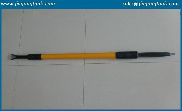 insulated crowbar,insulated crow bar with solid fiberglass handle