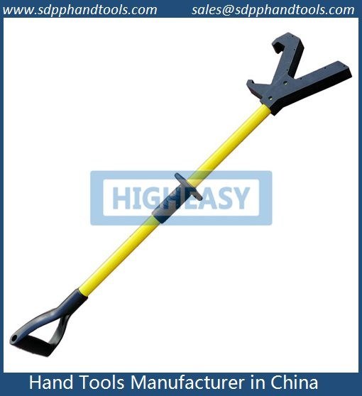 42 inch push pole safety tool, D grip fiberglass handle with Nylon head