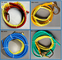 40ft Yellow Green Blue Red No Tangle Tagline With Snap Hook HIGHEASY Tangle Resistant Coated Taglines