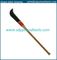 12" bush hook with 36" straight wood handle, ditch bank blade factory from china