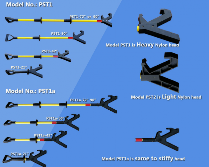 Raah push pull pole SHT2 Safety Stiffy Tool, 21" 42" 50" 72" 90
