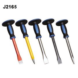 J2165 cold chisel with grip handle, stone chisel with grip handle