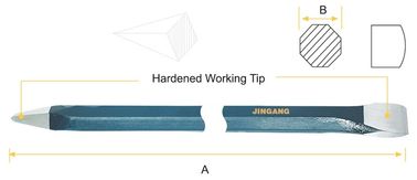 Straight Chisel crowbar- Hex Shank crow bar