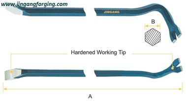 Wrecking Bar pry bar - Hex Shank