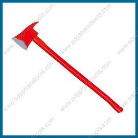 6LB fire fighting axe with wood handle, red color handle, high quality forcible entry tool, fire rescue tool