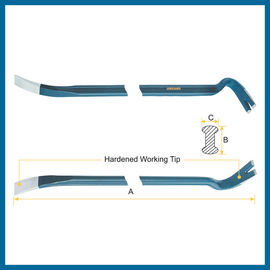 Pry Bars, Ripping Bars and Nail Pullers oval shank with groove