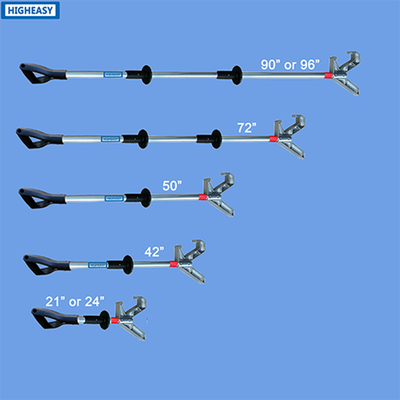 High Temperature Resistant Push Pull Pole PAA1, All Aluminum Alloy Construction, Pull Force＞1650N, Multi Length 21–96 Inch Optional, Offshore Platform Remote Load Handling Tool
