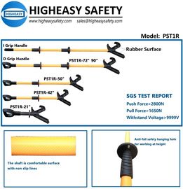 Push pull pole for general cargo Push pole with rubber head Non-Conductive handle with D grip-Higheasy Safety