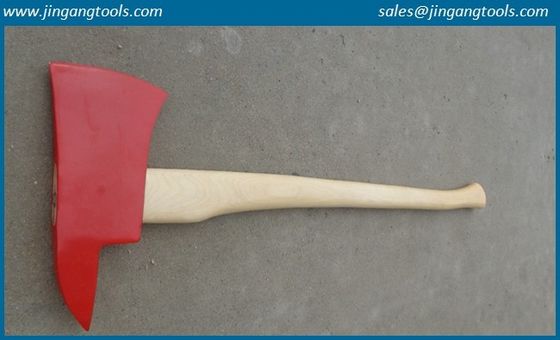 firefighting axe with wooden handle,6LB, forged axe, 45#carbon steel