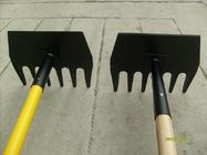 MCLEOD, fire rake, 3.1/2&quot; teeth, 9&quot;x9.3/4&quot; blade, fiberglass handle,wood handle