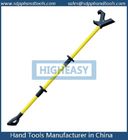 72 inch push pole with black D grip yellow fiber handle, heavy nylon head push pull pole