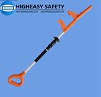 deck cargo handling tool with I grip handle, Push pull pole for cargo moving, hands free tools in oilfield safety