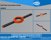 Drill Pipe Connection Guide Allows The Handlers To Keep Hands Clear Of Potential Pinch Point Areas