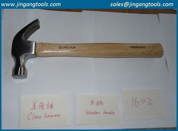 claw hammers with hickory wooden handle