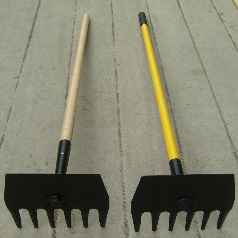firefighting rake with handle, fire rake with handle