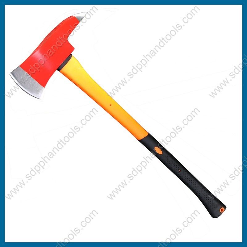 3.5LB firefighter axe with fiberglass handle, firemen's axe, forcible entry tools, fire rescue tools
