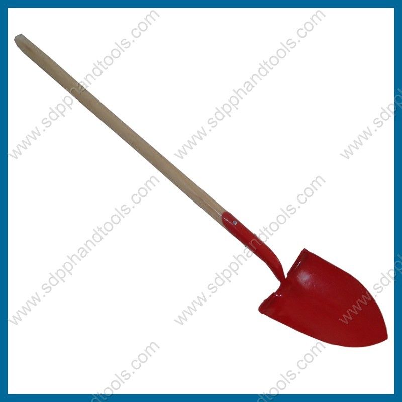 Wildland firefighting shovel, round point shovel head 1.65kg, forestry fire fighting shovel with solid wood handle