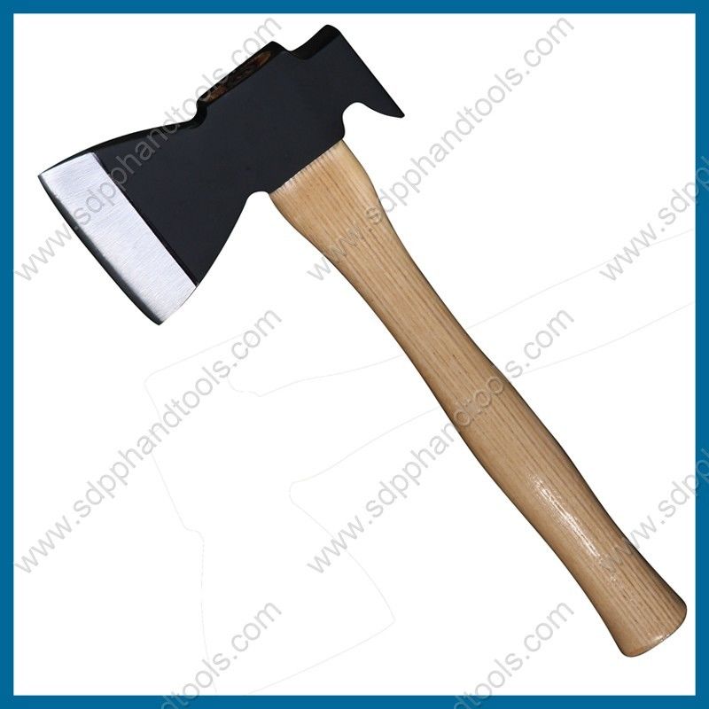 claw hatchet with wooden handle with clear lacquer coating, claw axe supplier from china, wood working axe