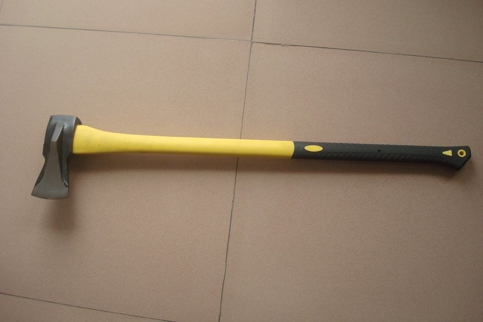 wedge axe with fiberglass handle, 1kg, 2kg, 3kg, wood splitting axe factory supplier from china
