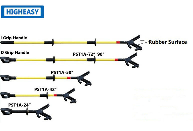 HIGHEASY push pole safety tools with rubber surface tool head, Anti-falling and non-slip push pull rod
