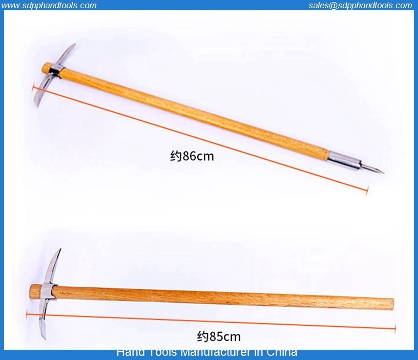 Stainless steel pickaxe,stainless steel chisel axe hoe,mountain