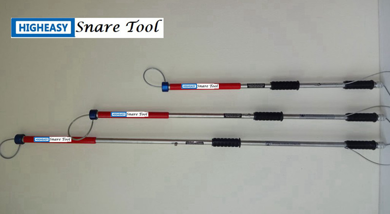 single release snare tool heavy duty snare tool stainless steel handle 24&quot; 36&quot; 48&quot; 60&quot; Stiffy Snare tool