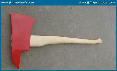 firefighting axe with wooden handle,6LB, forged axe, 45#carbon steel