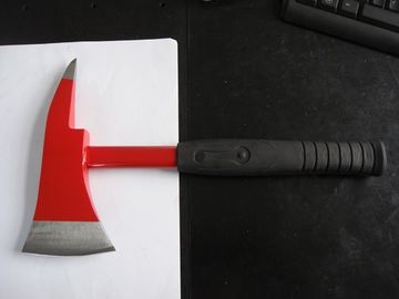 chrome plated pick head axe with insulate rubber handle, insulate fire fighting axe