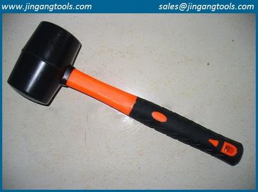 rubber mallet wooden handle,black head