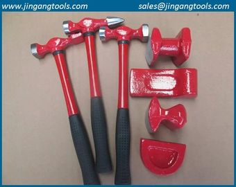 7pcs Heavy Duty Dent Auto Body Fender Repair Hammer Dolly Professional Kit Set