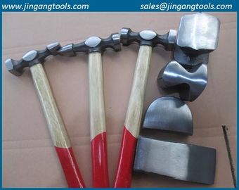 Auto repair hammer set with wooden handle