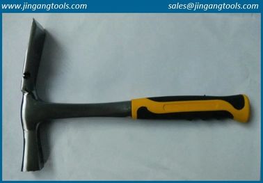 Masons hammer, steel tube handle TPR grip