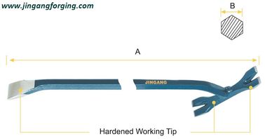 T type wrecking bar, T type pry bar