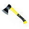 A613 axe with plastic coated with rubber grip handle, 45# carbon steel forged axe head with fiber glass handle