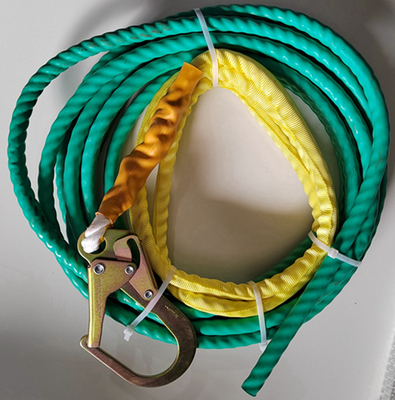 45ft Yellow Green Blue Red No Tangle Tagline With Snap Hook HIGHEASY Tangle Resistant Coated Taglines