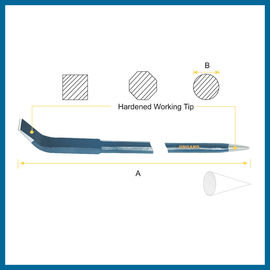 Warehouse loading crow bar, 18 Lb.  60"x 1-1/4" 65Mn steel forged crowbar