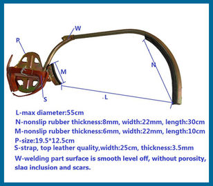 E101 Safety Tools Concrete Pole Climber, Tube Pole Climbing Shoes with high quality low price, triangle tube climbers