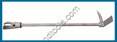 Hooligan tool, halligan bar, claw head round handle, high carbon steel forged, chrome plated or nickle plated