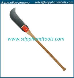 12" bush hook with 36" straight wood handle, ditch bank blade factory from china