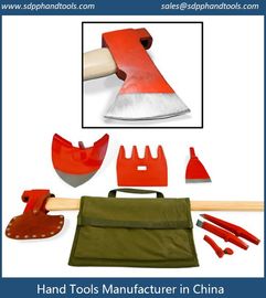 An ax, shovel, Mattock, picks, rake, hoe and more all in one, it accommodates seven tools onto a single polyglass handle