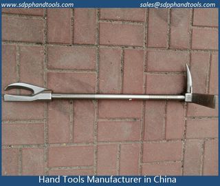 halligan bar with metal cutting claw, forcible entry rescue tool, hooligan tools supplier in China