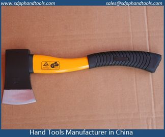 sharp bit felling axe head for wood working, flat head axe with fiber glass handle, single bit axes