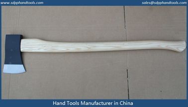 single bit axes head with long fiber glass handle, golden axes head with orange handle, felling axes hatchet factory