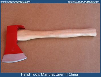 carpentry axe with steel protection wood handle,BEARDED STEEL AXE HEAD WITH METAL GUARD FOR HANDLE PROTECTION