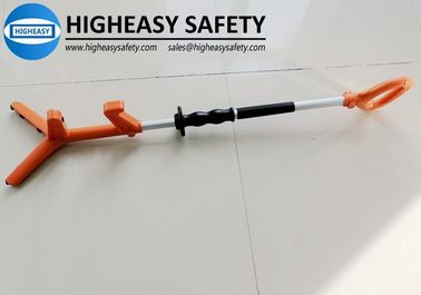 deck cargo handling tool with I grip handle, Push pull pole for cargo moving, hands free tools in oilfield safety