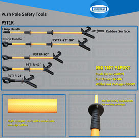 Push pole safety tools, Rubber surface VC shape push pull head D grip insulated push pull rod-HIGHEASY push pole